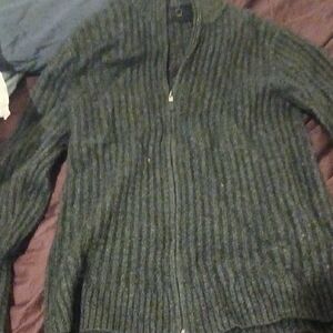 Quinn Men's Dark Gray Zip-Up Sweater